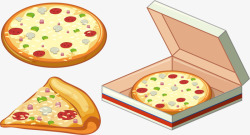 披萨盒png手绘披萨高清图片