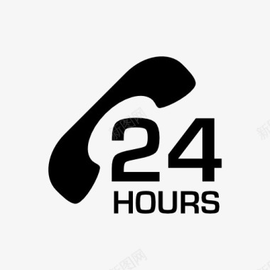 24小时服务标志图标图标