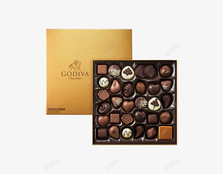 一盒巧克力png免抠素材_新图网 https://ixintu.com 巧克力 盒子 矢量装饰 装饰 食物
