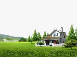 建筑和草地素材