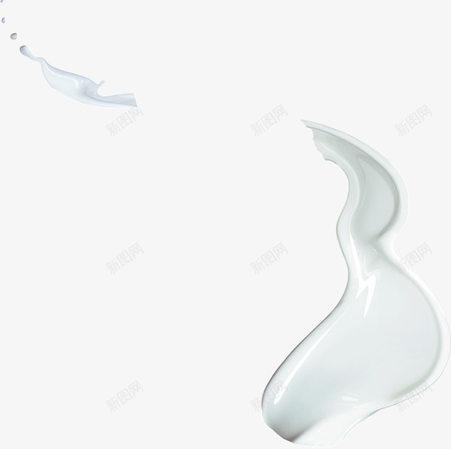 飘逸创意飘荡白色牛奶液体png免抠素材_新图网 https://ixintu.com 创意 液体 牛奶 白色 飘荡 飘逸