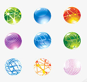 各式球体png免抠素材_新图网 https://ixintu.com 彩色 球体 立体图形
