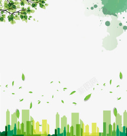 绿色环保素材地球一小时创意城市熄灯海报背景高清图片