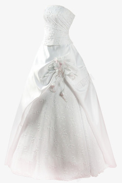 吹裙子白色时尚婚纱高清图片