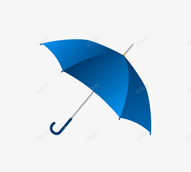 蓝色雨伞psd免抠素材_新图网 https://ixintu.com 伞 蓝色 雨伞 雨具