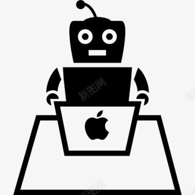 苹果机器人图标图标