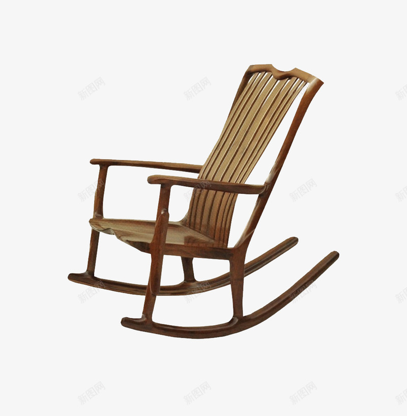 木头制作的摇椅png免抠素材_新图网 https://ixintu.com 坐躺椅子 摇椅 木头 躺椅