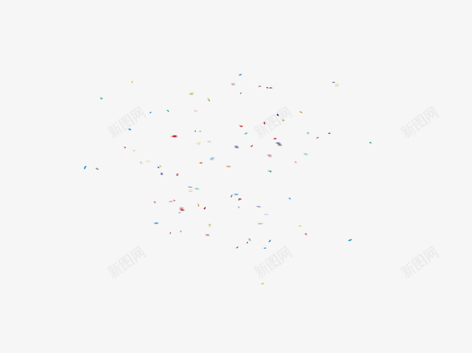 漂浮碎纸png免抠素材_新图网 https://ixintu.com 喜庆 店铺装饰 彩色 洒落 飘纸