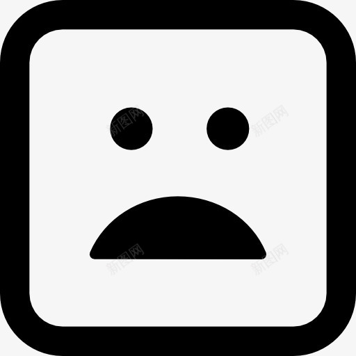 失望的表情的脸图标png_新图网 https://ixintu.com 失望 手势 表情 表达 面孔 面部表情