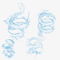 效果水波纹路水花飞溅水纹高清图片