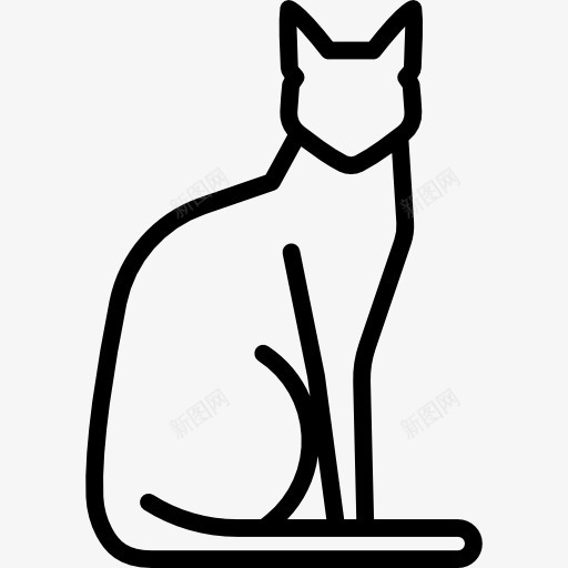 埃及猫图标png_新图网 https://ixintu.com 动物 品种 宠物 猫 猫咪