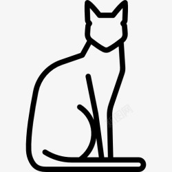猫的品种埃及猫图标高清图片