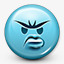 生气失望的表情符号表情符号笑脸图标图标