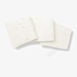 白色豆腐片素材