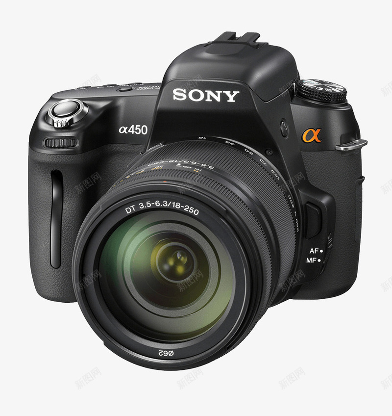 Sony单反数码相机png免抠素材_新图网 https://ixintu.com 单反 数码产品 电子产品PNG素材 相机 磨砂材质 镜头 黑色