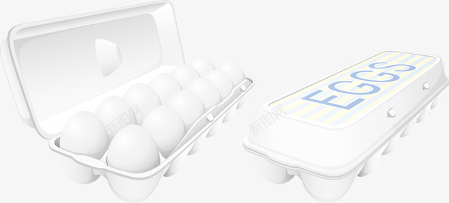 盒子里的鸡蛋png免抠素材_新图网 https://ixintu.com 卡通盒子 卡通鸡蛋 盒子 矢量鸡蛋 鸡蛋