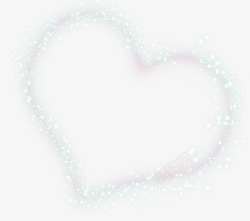爱心形状小岛创意爱心形状效果星光颗粒高清图片