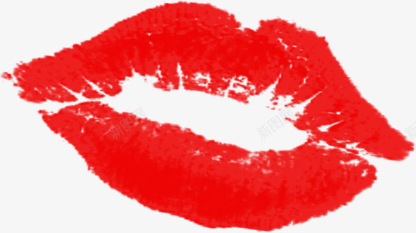 红色嘴唇唇印png免抠素材_新图网 https://ixintu.com 嘴唇 红色 唇印 口红 化妆品 女生 女士用品