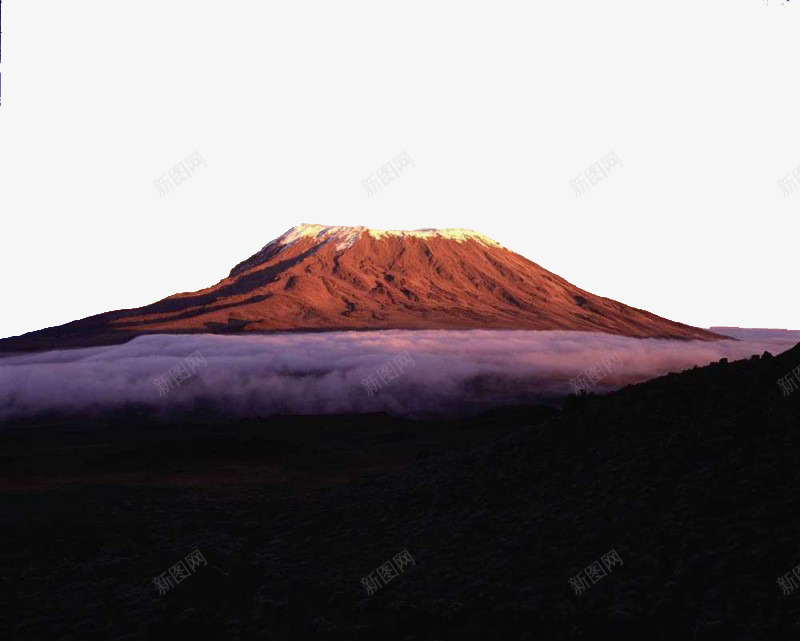 坦桑尼亚风景png免抠素材_新图网 https://ixintu.com 坦桑尼亚 山地 景点 美景 自然 雪山 风景