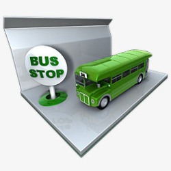 公共汽车矢量图公共汽车站icon图标高清图片