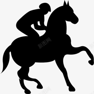马与骑师把图标图标