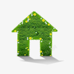 绿色植物房子绿色植物小房子高清图片
