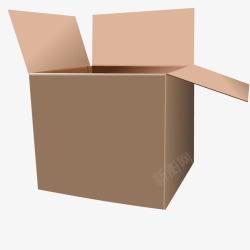 草纸盒子包装运输箱子高清图片