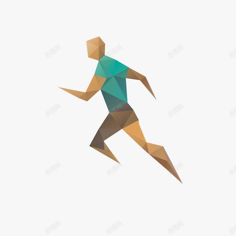 奔跑人物描绘png免抠素材_新图网 https://ixintu.com 奔跑人物 奔跑人物抽象化 抽象人物奔跑