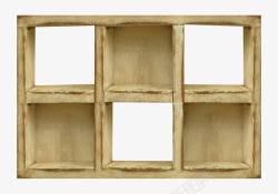 分格木质箱子手绘木盒子高清图片