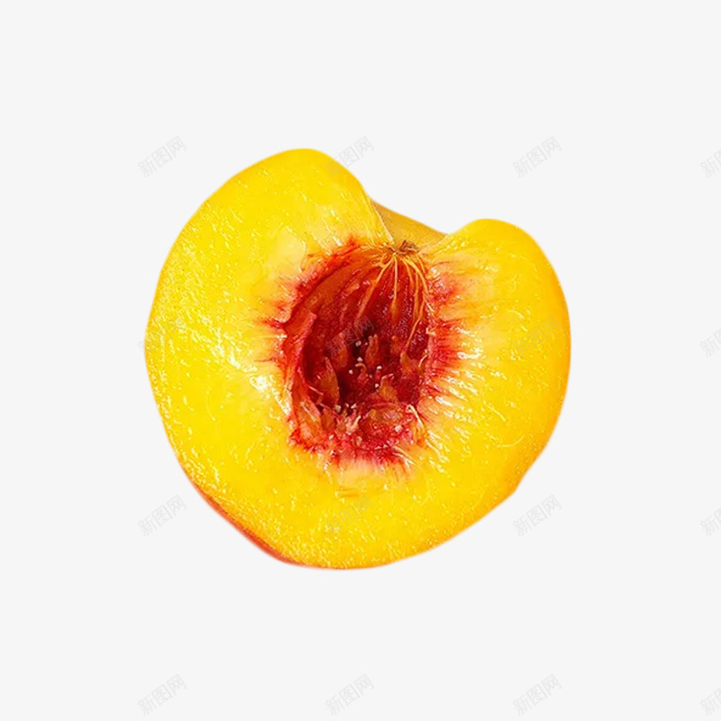 新鲜水果黄桃元素png免抠素材_新图网 https://ixintu.com 好吃的 对半黄桃 桃 桃子 桃子的元素 水果 食物 黄桃