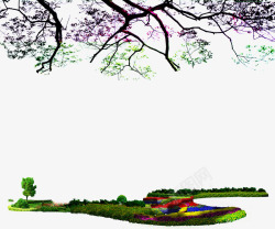 园林景观设计图花园高清图片