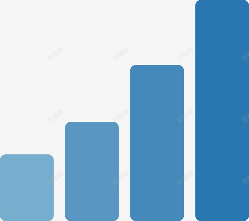 蓝色条形图png免抠素材_新图网 https://ixintu.com 上升 商务 科技 箭头涨价 股票 走势图 走向 走线 金融信息图表