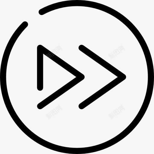 提出了圆形按钮图标png_新图网 https://ixintu.com 多媒体播放器 多媒体选项 快进 界面 视频播放器 音乐播放器