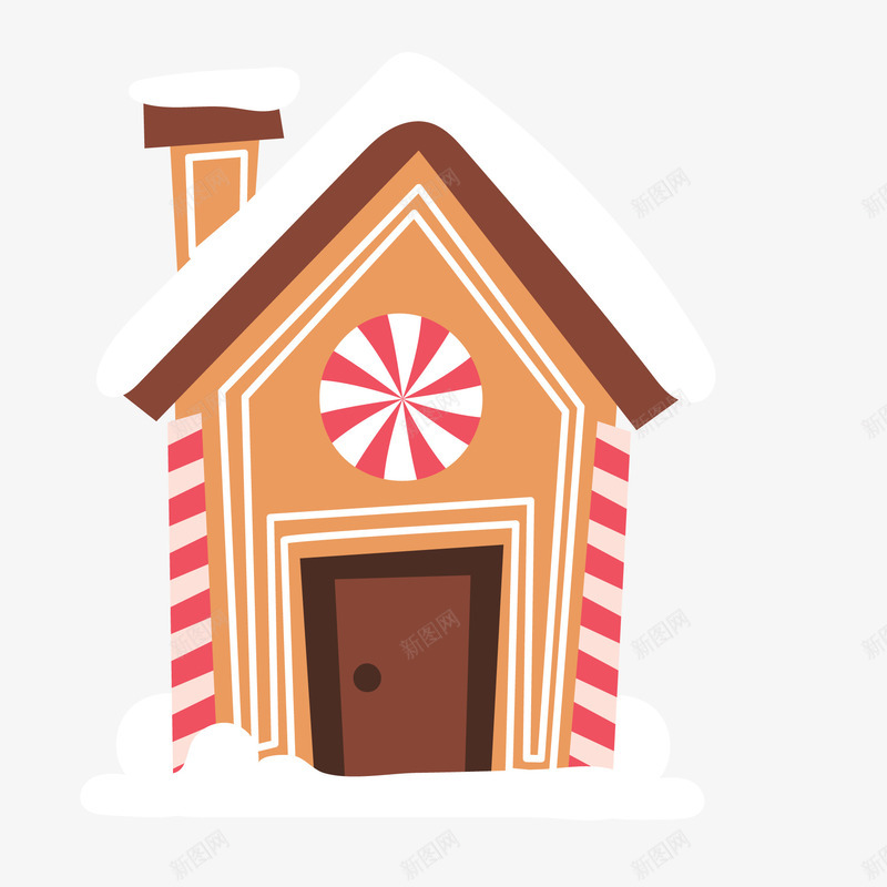 卡通可爱的小房子矢量图ai免抠素材_新图网 https://ixintu.com 创意房子 卡通 可爱 建筑 房屋 房屋设计 矢量图