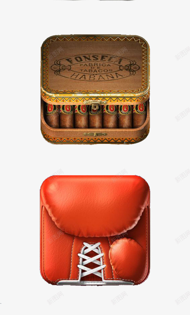 小物品图标png_新图网 https://ixintu.com 拳套 烟盒 盒子 相机