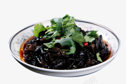 香菜木耳凉菜高清图片