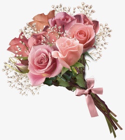 花蕾的设计粉色玫瑰花高清图片