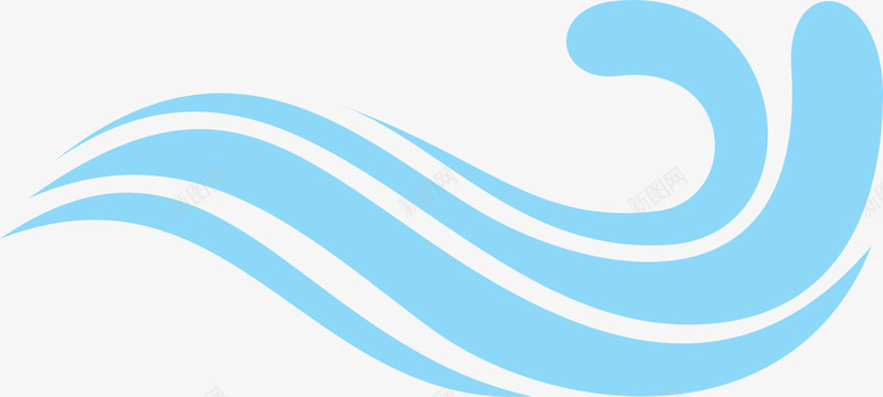 海面浪花图标png_新图网 https://ixintu.com 标识logo设计 波浪曲线 波浪线 浪花 海浪logo 海浪曲线 海浪线 海面水面 蓝色图标 蓝色线条