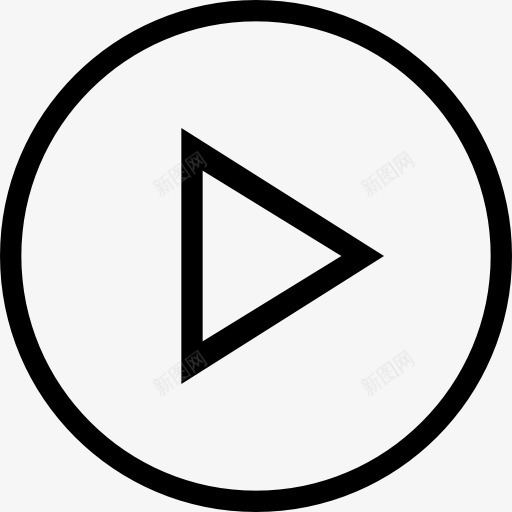 播放按钮图标png_新图网 https://ixintu.com 圈 视频播放器 音乐 音乐播放器的界面