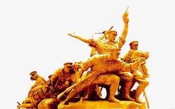 长征胜利85周年长征英雄雕像高清图片