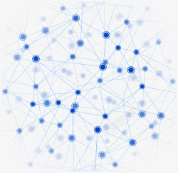 网络结构蓝色互联网节点高清图片