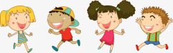 奔跑的孩子儿童节玩耍奔跑孩子高清图片