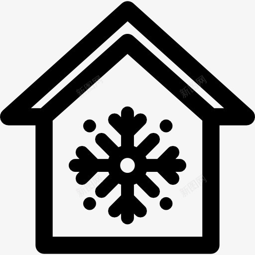 冷却图标png_新图网 https://ixintu.com 冷却 冻结 家 房地产 房子 迹象 雪花