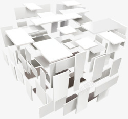 数字立方魔方立体方形拼图高清图片