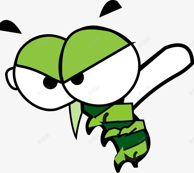 蚊子png免抠素材_新图网 https://ixintu.com 在飞的蚊子 条纹 绿色