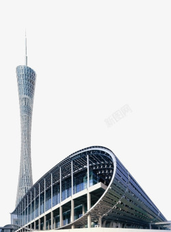 欧洲地标建筑广州小蛮腰高清图片