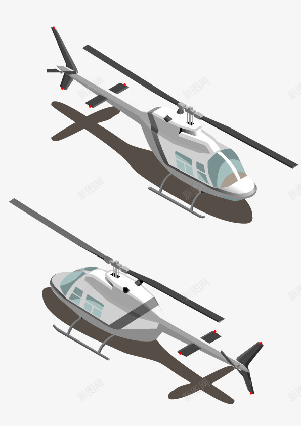 直升机扁平化png免抠素材_新图网 https://ixintu.com 交通 合集 工具 手绘 直升机 装饰 阴影