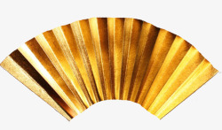 折叠扇金色扇子高清图片