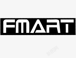 福黑色FMART智能机器人黑色英文图标高清图片