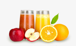 夏日橙汁鲜榨果汁饮料高清图片